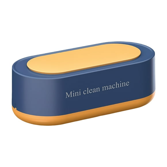 Matsuzay Máquina de limpieza de lentes de contacto, sónica, colorida, recargable, lentes de 360 grados, reloj de joyería, Electrodomésticos Azul