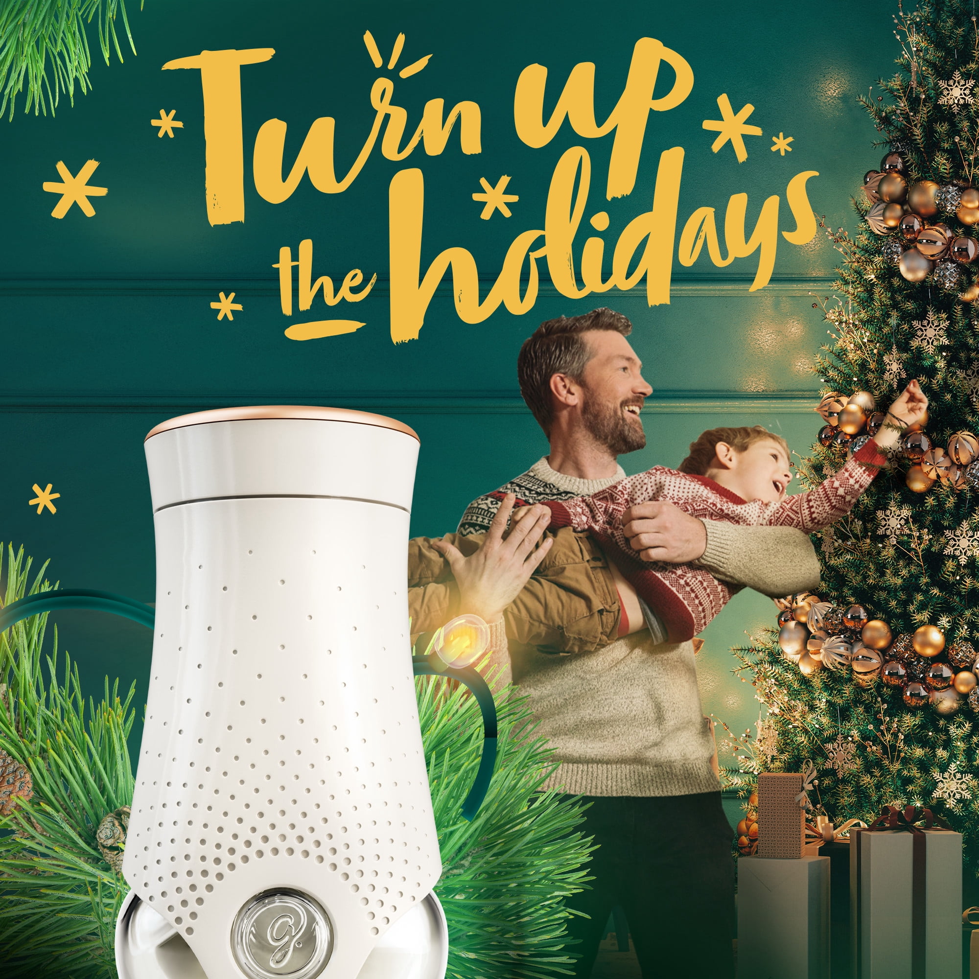 (3 pack) Glade PlugIns Air Freshener Refills, Twinkling Pine & Cedar, Fragrance Infused with Essential Oils, 0.67 oz, 5 Count