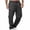 Dark Gray, variant on Axiiglly Cargo Pants for Men Elastic Drawstring Waist Straight Leg Work Pants Trendy Travel Hiking Pants with Multi Pockets