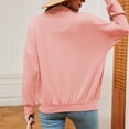 thumbnail image 2 of OBEEII Plus Size Sweatshirts for Women Long Sleeve Relax Fit Pullover Tops with Pockets Going Out Exercise Athletic Tee Shirts, 2 of 9