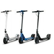 Bugatti Electric Scooter Lightweight & Foldable – 600W Power, 18.6 MPH Max Speed, 20+ Mile Range, Silver