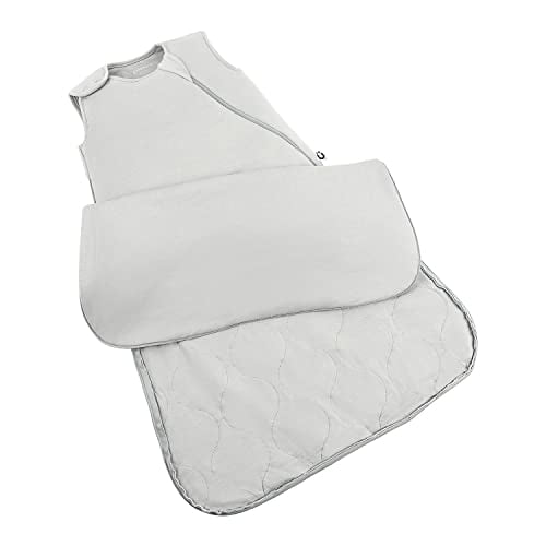 günamüna Uni Baby, Toddler We le Blanket, Sleeping Bag Bamboo Rayon, Sleep Sack with Diaper Zipper, 2.6 TOG, Fog, 18-24 Months