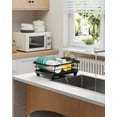 thumbnail image 7 of Sakugi Extendable Dish Drying Rack with Drainboard, Over Sink or Counter, Black, 7 of 7