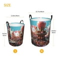 thumbnail image 3 of Balery fairy-tale-world-with-delicious-candy Cesta de ropa redonda con asas, impermeable, independiente, para ropa, juguetes, dormitorio y familia-Small, 3 of 6
