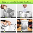 thumbnail image 5 of 5-Gallon Mylar Bags for Food Storage: 10-Pack Thick Long Term Store Bags with Oxygen Absorbers - 11 Mil Air Vacuum Heat Seal Bag for Bucket Rice Beans - Large Sturdy Food Package, 5 of 5