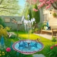 thumbnail image 3 of 2026 USB Powered Solar Water Floating Fountain, Easter Gifts Hanging Bird Feeder Birdbath, Multi Functional Bird Bath with Fountain for Yard Lawn Patio and Garden Easter Decorations, 16*9in, Purple, 3 of 5