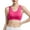 Hot Pink, variant on Women's Bras Women's Solid Color Fashion Proof Running Back Yoga Vest High Strength No Underwire Pack of Bras for Women Push up Small Sports Bra Womens Bra Pack Sports with Cups The Running G White M