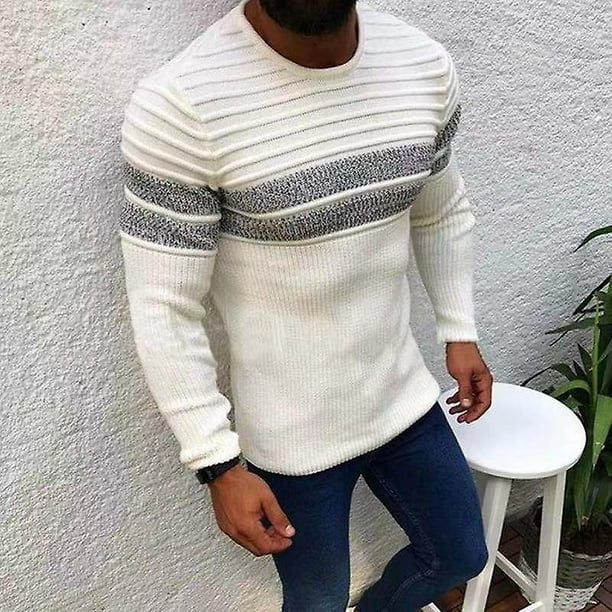 Fashion Autumn Men Casual Vintage Style Sweater Wool Turtleneck