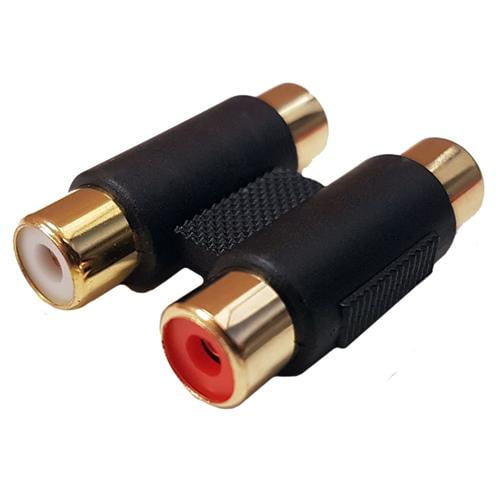 Coupleur RCA 2X F/F Blanc & Rouge