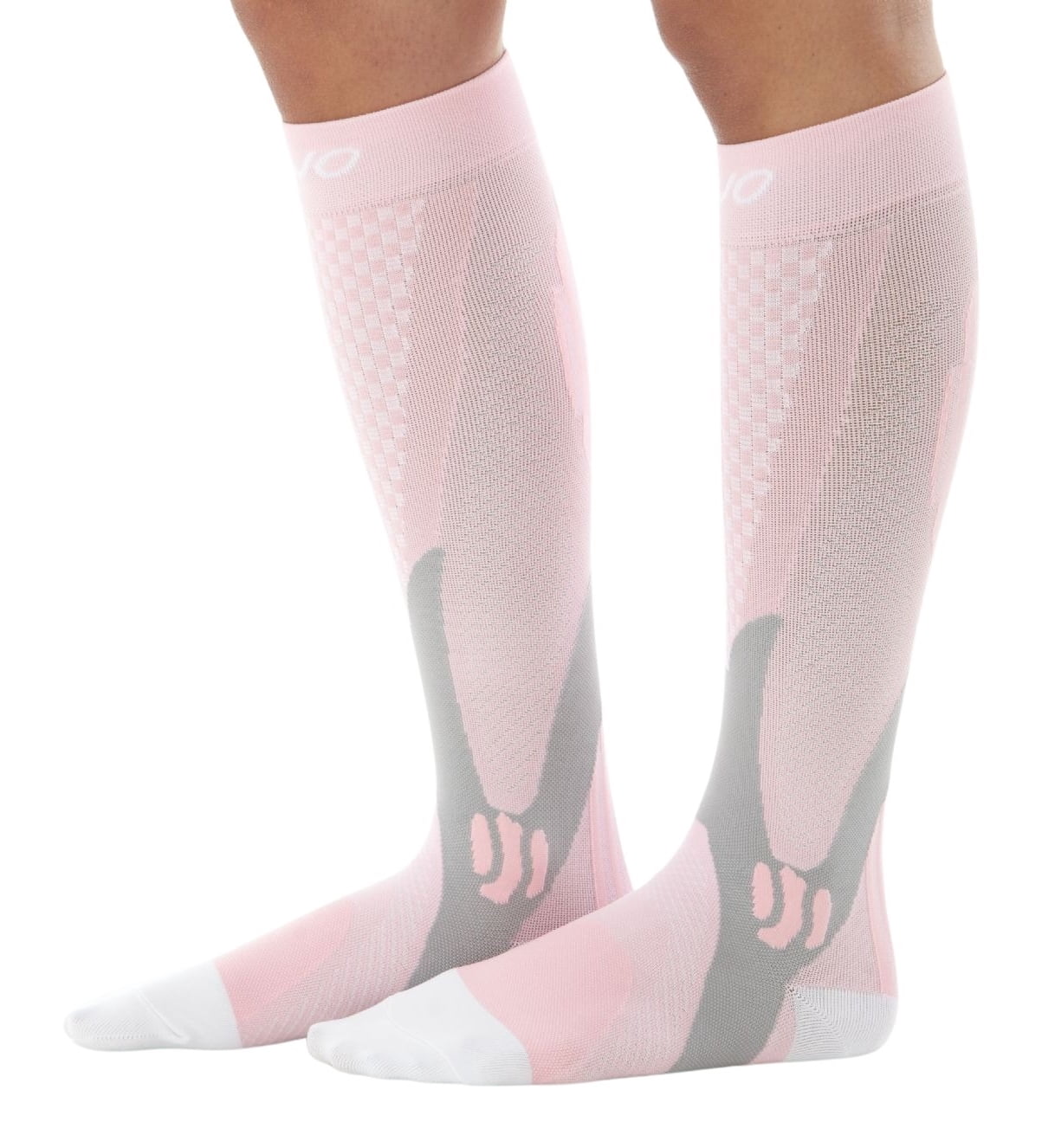 Mojo Compression Socks for Women and Men Circulation 20-30mmHg - Pink, X-Large