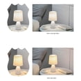thumbnail image 4 of USB Retro Pleated Beside Lamp Table Cute Desk Lamp orange, 4 of 5
