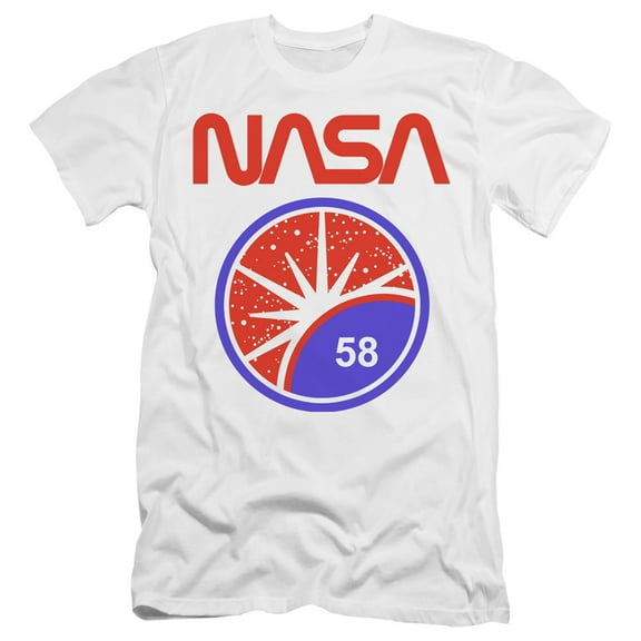 Nasa Stars Premium Adult 30/1 T-Shirt White