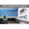 thumbnail image 2 of 20"" X 14 Steel Return Air Filter Grille for 1"" Filter - Fixed Hinged - HVAC Duct Cover - Flat Stamped Face - White [Outer Dimensions: 22 5/8"" X 16 5/8""], 2 of 5