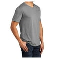 thumbnail image 4 of Yellow Rooster Men's Perfect Tri V-Neck Tee Grey Frost 3XL, 4 of 6