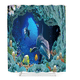 thumbnail image 1 of Cortina De Baño Lavable Tela Antihongo Impermeabl 180*200cm Xtellar azul, 1 of 3