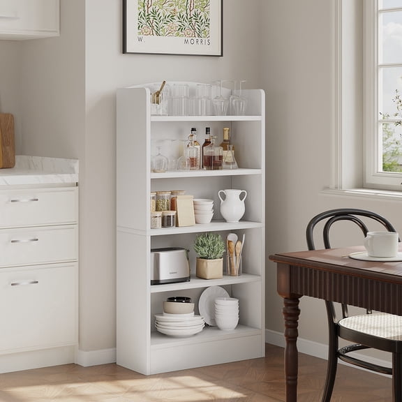 Zenira 5-Tier Bookshelf,Storage Organizer Bookcase with Open Shelf,For Living Room,Bedroom,Home Office