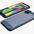 thumbnail image 2 of PANDACO Navy Brushed Metal Case for Google Pixel 4, 2 of 5
