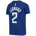 thumbnail image 3 of Youth Nike Kawhi Leonard Blue LA Clippers Icon Edition Name & Number Performance T-Shirt, 3 of 3