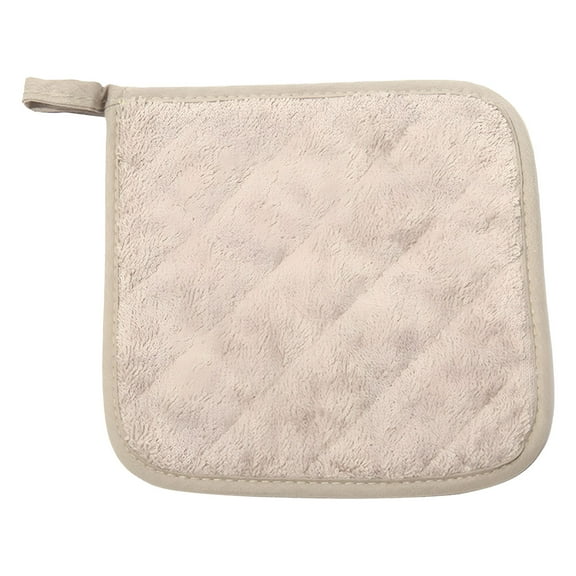 ACDANC Kitchen Tools Heat Resistant Oven Holders Pot Holders 7"es Set of 3 Cloth Potholders (Gray)