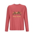 thumbnail image 4 of Blusas y camisas de manga larga con cuello redondo para hombre, deportivas, fitness, hogar, pijamas navideños estampados, camiseta de manga larga con cuello redondo, blusa de poliéster para hombre, 4 of 4