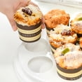 thumbnail image 4 of Contenant à Cupcakes Rond en Plastique Portable Support de Dessert Gâteau Boîte de Rangement pour Gâteau Support de Dessert Boîte à Gâteau Demi-Transparente, 4 of 8