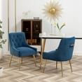 thumbnail image 2 of SEYNAR Elegant Tufted Upholstered Dining Chairs Set of 4, Velvet Accent Chair for Dining Room, 2 of 6