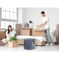 thumbnail image 6 of Unique Bargains 1 Pack Clothes Storage Bags Moving Bags Gray 47*22*22in, 6 of 7