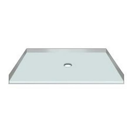 American Bath Factory S60341TP-C 60 x 34 in. Single Ready To Tile Shower Pan, 1 in.