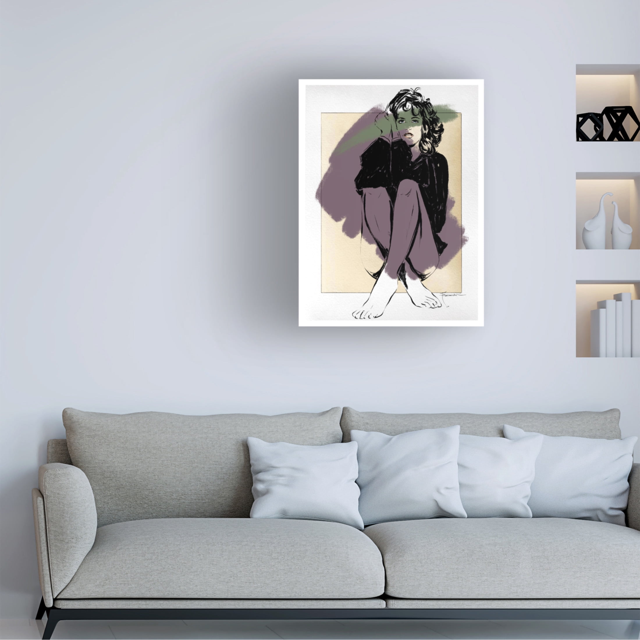 Canvas Wall Art - TMBorenstein 'Intel' Wall Art for Living Room, Bedroom, or Office Décor by Trademark Fine Art - 35 x 47 Inches