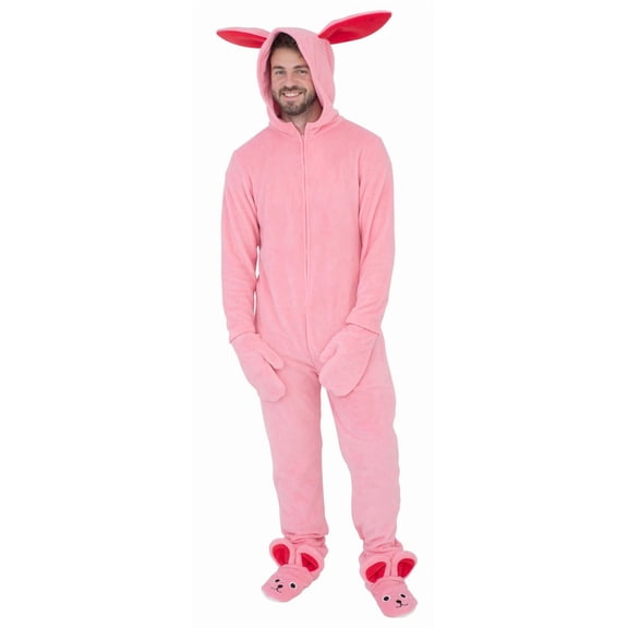 Briefly Stated Adult Unisex A Christmas Story Bunny Union Suit Pajama Halloween Cosplay Costume