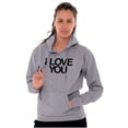 thumbnail image 4 of Famous Movie Quote Couples Matching Unisex Plus Fleece Graphic Hoodie Brisco Brands 2X, 4 of 6