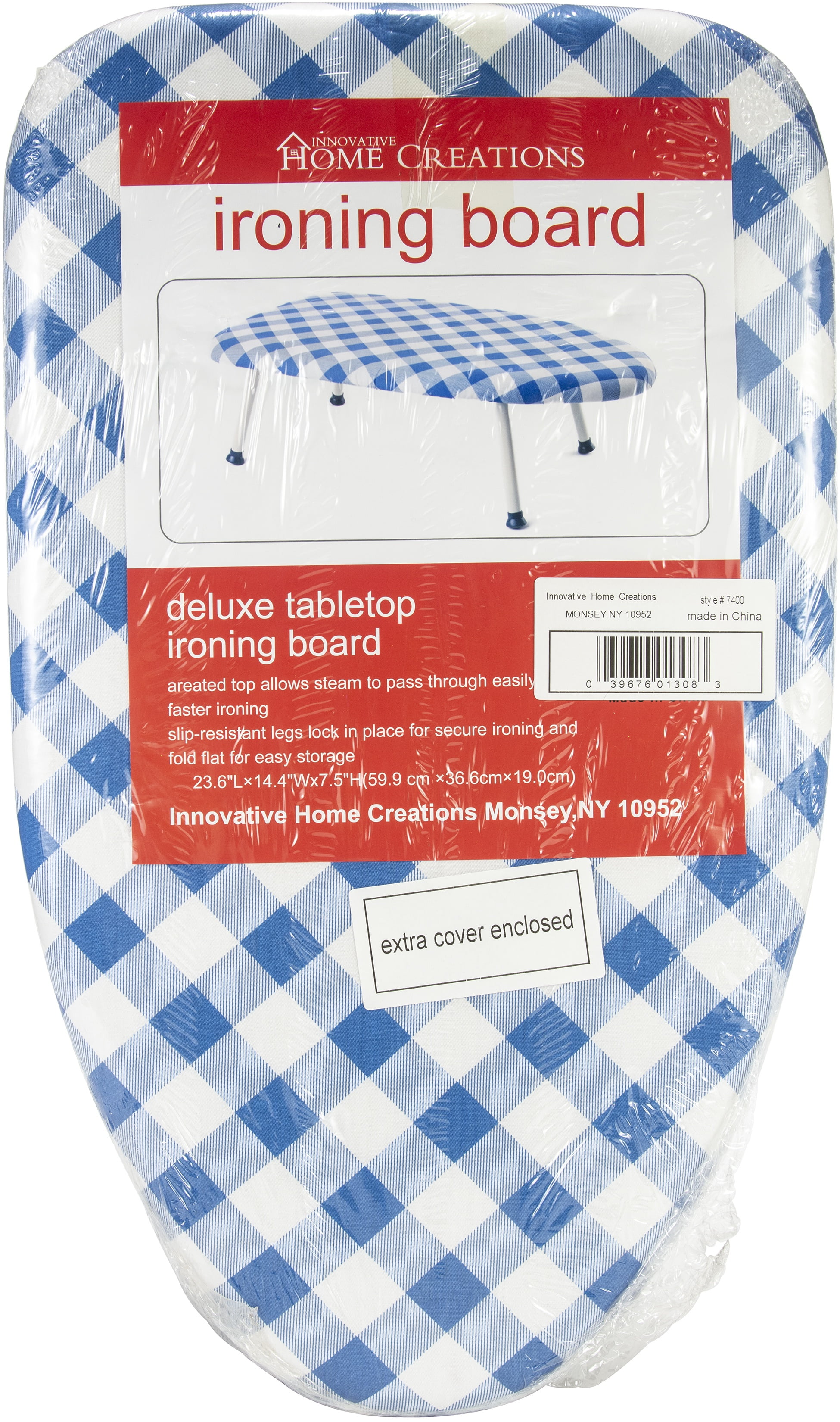 Innovative Home Creations Tabletop Ironing Board/Extra Cover23.6"X14.4
