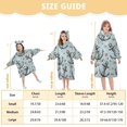 thumbnail image 3 of joogoo Wearable Blanket Hoodie for Anchors and Seashells Oversized Sherpa Hooded 3-14 YR M, 3 of 7