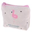 thumbnail image 1 of Monedero Corto de Cambio Zulema Estampado de Flamingo con cremallera Cartera de Mano para monedas Billetes 04, 1 of 8