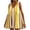 Yellow, variant on Sexlip Womens Sleeveless V Neck Mini Dress Vertical Stripe Print Design Flared Skirt Lightweight Fabric Casual Silhouette for Summer Festivals Blue XL