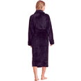 thumbnail image 2 of TowelSoft Women Plush Shawl Collar Robe, Fleece Bathrobe, Black (XXL/One Size), 2 of 5