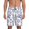 thumbnail image 2 of Daiia World Travel2 Mens Woven Stretch Pajama Short,Short Pajama Pants-Large, 2 of 9