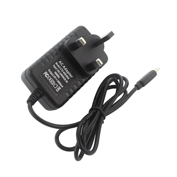 Cable USB Tipo C de 1 m Likrtyny Adaptador de fuente de alimentación 5V 3A Reino Unido para Raspberry Pi 4B Accesorios electrónicos