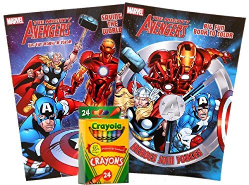 Download Marvel Avengers Jumbo Coloring and Activity Books (Set of ...