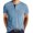 Light Blue, variant on Mens Shirts Summer Short-Sleeve Beefy Muscle Basic Solid Pure Color Blouse Tee Shirt Top