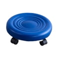 thumbnail image 2 of Luzkey Tabouret Roulant Bas avec Roulettes Pivotantes pour Manucure Mécanique Sport Bleu, 2 of 8