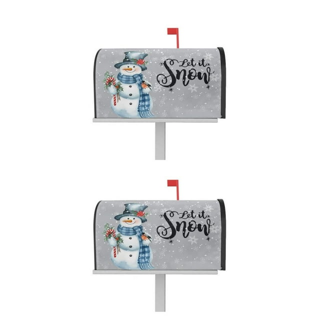 Wweixi Standard Size Double Recliner Couch Cover Easy To Vivid Print Cloth Christmas Deer Pattern Mailbox Sleeve YTYH2309038 2Set