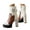 White, variant on Women Boots Block High Heel Round Toe Lace-up Classic Platform Ankle Booties