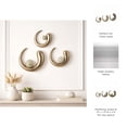 thumbnail image 5 of Wall Hanging Ring for Room and Home Decor - Wall Art for Bedroom, Living Room, Dining Room, or Bathroom Art - Hanging Display Accent for Entryway or Hallway - Set of 3, 5", 4", 3", Gold & Metallic, 5 of 12