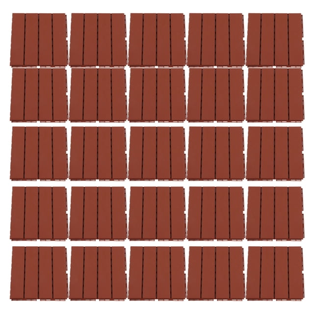 30 Uds. Baldosas de cubierta entrelazadas, baldosas de plástico antideslizantes e impermeables para suelo de Patio exterior