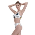 thumbnail image 6 of Picia Cartoon Planets Women's High Waisted Bikini Scoop Neck Swimsuit Two Pieces Bathing Suit-, 6 of 8