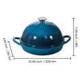 thumbnail image 4 of VEVOR Enameled Cast Iron Dutch Oven, 5 Quart Pot for Sourdough Bread Baking, Heavy-Duty Cookware Pan with Lid and Dual Handles, Oven Induction Compatible up to 500℉, for Cooking Roasting, 4 of 9