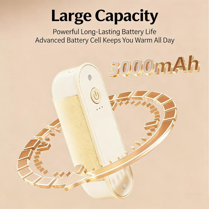 ANXPTIME Rechargeable Hand Warmer Three Temperature Levels Ergonomic for Daily Use
