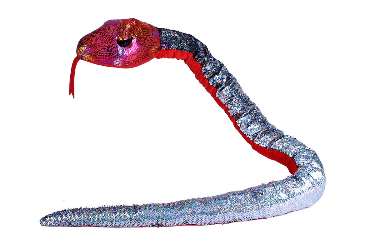 Wild Republic Sequin Snake Plush, Stuffed Animal, Plush Toy, Kids Gifts, Pet Snake, 54 Wild Republic Sequin Snake Plush, Stuffed Animal, Plush Toy, Kids Gifts, Pet Snake, 54
