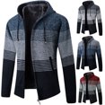 thumbnail image 3 of Chaqueta de punto para hombre, estilo coreano, otoño e invierno, forro polar, ropa exterior gruesa, suéter, ropa de otoño, ropa exterior, cárdigan para hombre, 3 of 5